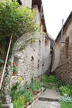 Old courtyard walls