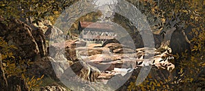 Old Covered Bridge Upstream