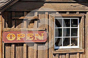 An old cow-boy bar is in California