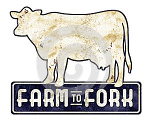 Old Cow Sign Farm to fork