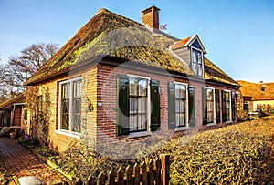 Old cozy house in Giethoorn, Netherlands