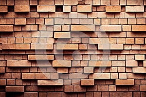 old cracked brick wall texture background.