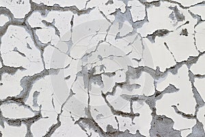 Old cracked and eroded plaster