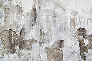 Old cracked and eroded plaster