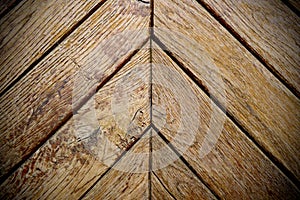 Old cracked wood background close-up