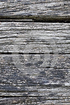 Old cracked wood plank background. Wood texture.