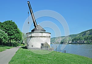 Old Crane, Andernach, Rhine River, Germany