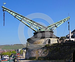 The old crane on the river Main