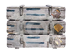 Old crates for weapons