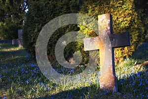 Old cross in cementary