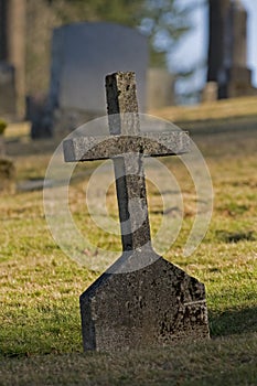 Old cross headstone