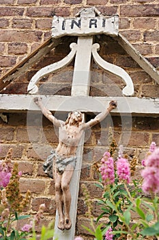 Old Cross with Jesus