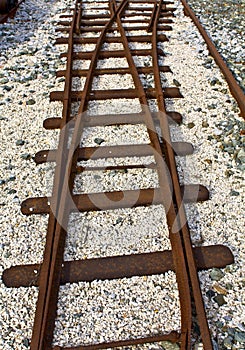 Old crossection of rails