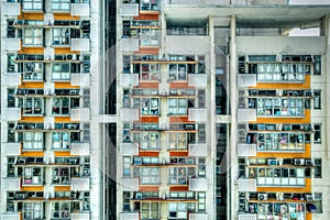 Old Crowded Apartments in Hong Kong