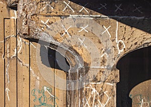 Old Crumbling Concrete Viaduct