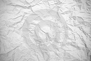 Old crumpled texture white cardboard sheet of empty paper.
