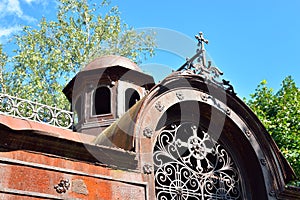 Old crypt in Kirillo-Belozersky monastery by day.