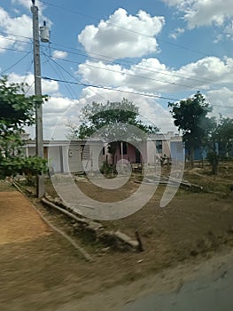 Old cuban houses in mainland