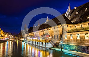 Old Customs House (Ancienne douane) with the Ill river in Strasbourg photo