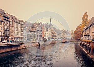 Old Customs House (Ancienne douane) Ill river in Strasbourg photo