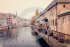 Old Customs House (Ancienne douane) the Ill river in Strasbourg photo