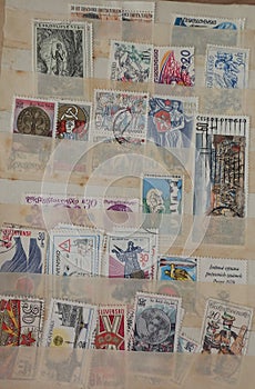 old czech postage stamp