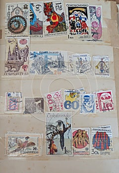 old czech postage stamp