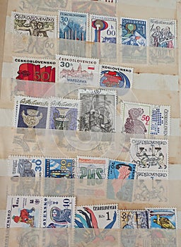 old czech postage stamp