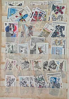 old czech postage stamp