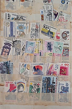 old czech postage stamp