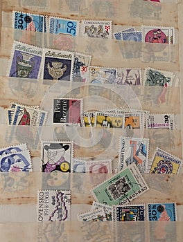 old czech postage stamp