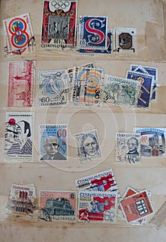 old czech postage stamp
