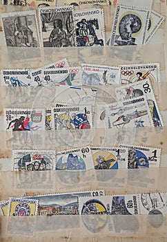 old czech postage stamp