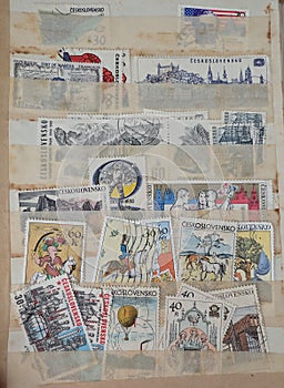 old czech postage stamp