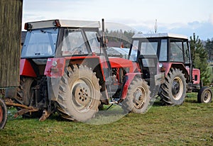 Old Czech Zetor tractors