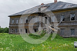 An old dairy farm building. Sergievsky skete