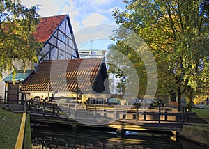 Old dam in Poland, Slupsk photo