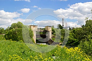 An old dam on the Protva River