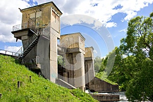 An old dam on the Protva River