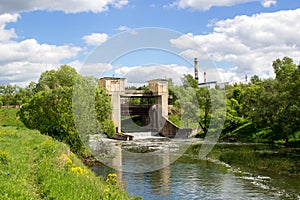 An old dam on the Protva River
