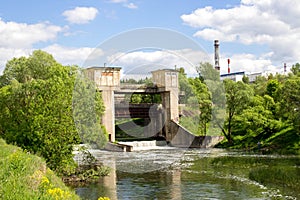 An old dam on the Protva River