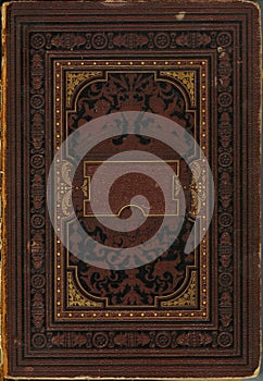 Old damaged book cover (1888)