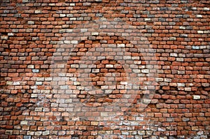 Old and damaged brick wall texture