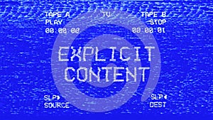 VHS double tape explicit content photo