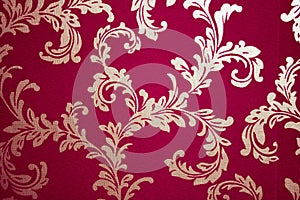 Old damask wallpaper