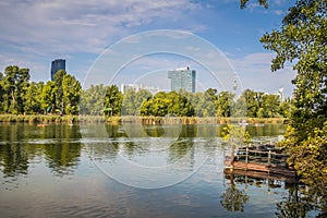 Old Danube, Vienna, Austria photo