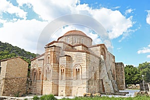 The old Daphni monastery in Athens Greece