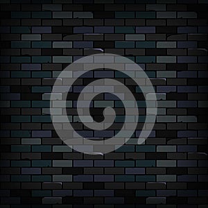 Old dark brick wall texture background