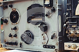 Old dark green amateur ham radio