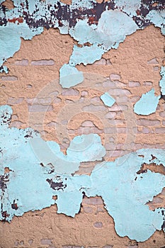 Old decayed wall paint